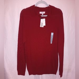 Turnberry Extra Fine Merino Wool Long Sleeve Polo Sweater size M